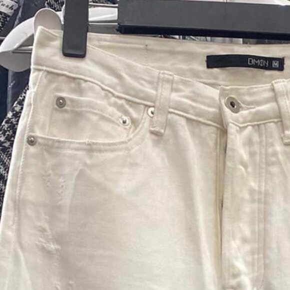 White straight-leg denim jeans - Picture 4 of 4